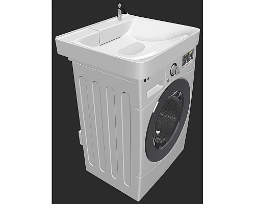 Приобрести Раковина над стиральной машиной 60х60 см 1Marka Laundry У71489 в магазине сантехники Santeh-Crystal.ru