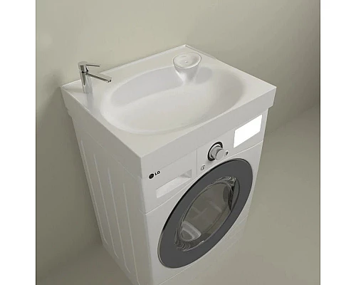 Приобрести Раковина над стиральной машиной 60х50 см Marka One Lavanderia У71490 в магазине сантехники Santeh-Crystal.ru