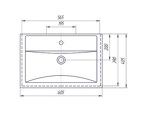 Заказать Раковина 60,5х40,5 см 1Marka Фостер У71589 в магазине сантехники Santeh-Crystal.ru