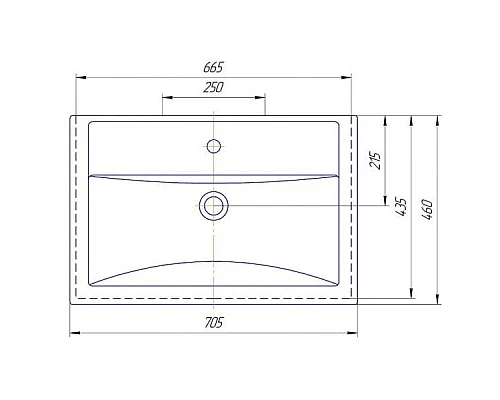 Приобрести Раковина 70,5х46 см 1Marka Фостер У71590 в магазине сантехники Santeh-Crystal.ru