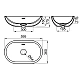 Заказать Раковина 59,5x36 см Noken Forma N Oval N350798851 в магазине сантехники Santeh-Crystal.ru