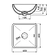 Приобрести Раковина 40x40 см Noken Forma Square N399999660 в магазине сантехники Santeh-Crystal.ru
