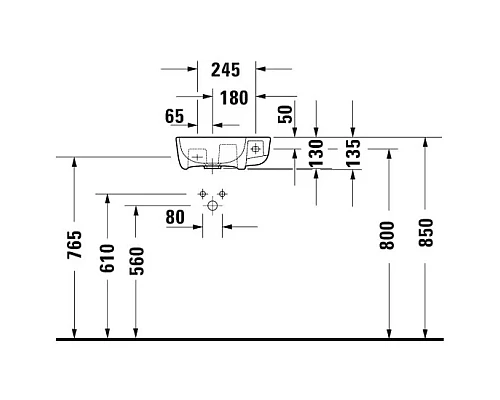 Приобрести Раковина 40х22 см Duravit ME by Starck 0717400000 в магазине сантехники Santeh-Crystal.ru