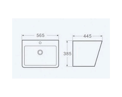 Заказать Раковина 56,5x44,5 см WeltWasser Gelbach 006GL-WT в магазине сантехники Santeh-Crystal.ru