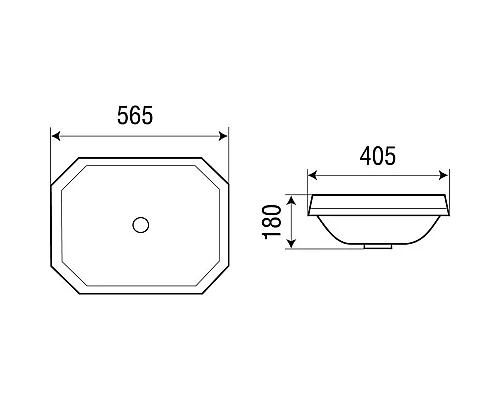Приобрести Раковина 56,5x40,5 см WeltWasser Deilbach 6046 в магазине сантехники Santeh-Crystal.ru