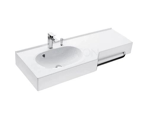 Приобрести Раковина 127х50 см Акватон Отель 1A70113WOT01L в магазине сантехники Santeh-Crystal.ru