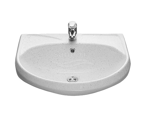 Приобрести Раковина 57,5х47 см без отверстия под смеситель Santeri West 1.3111.8.S01.01B.0 в магазине сантехники Santeh-Crystal.ru