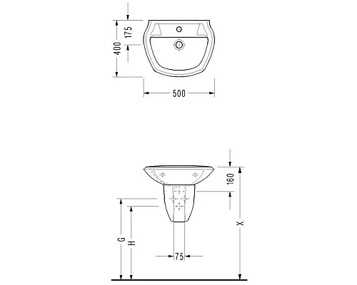 Приобрести Раковина 50х40 см Serel Children 8701+8721 в магазине сантехники Santeh-Crystal.ru