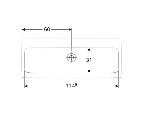 Купить Раковина 120х48,5 см Geberit iCon 124025000 в магазине сантехники Santeh-Crystal.ru