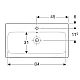 Заказать Раковина 90х48,5 см Geberit iCon 124090000 в магазине сантехники Santeh-Crystal.ru