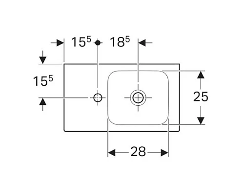 Заказать Раковина 53х31 см Geberit iCon 124153000 в магазине сантехники Santeh-Crystal.ru