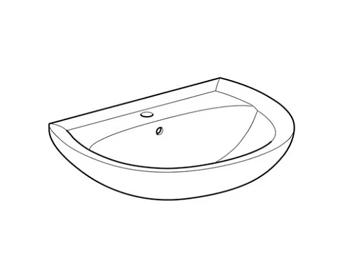 Приобрести Раковина 65х51 см Geberit Renova 223065000 в магазине сантехники Santeh-Crystal.ru