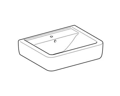 Заказать Раковина 55х44 см Geberit Renova Plan 225155000 в магазине сантехники Santeh-Crystal.ru