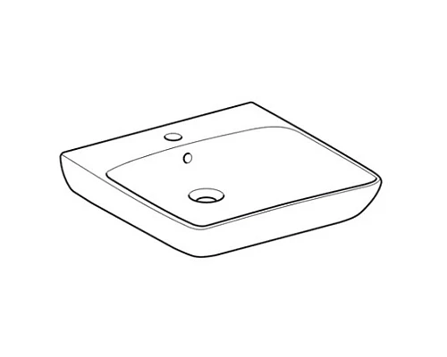 Приобрести Раковина 55х55 см Geberit Renova Comfort 258555000 в магазине сантехники Santeh-Crystal.ru