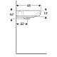 Купить Раковина 55х48 см Geberit Smyle 500.227.01.1 в магазине сантехники Santeh-Crystal.ru