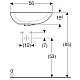 Заказать Раковина 56х40 см Geberit Citterio 500.542.01.1 в магазине сантехники Santeh-Crystal.ru