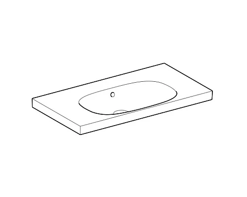 Заказать Раковина 90х48,2 см Geberit Acanto 500.624.01.2 в магазине сантехники Santeh-Crystal.ru