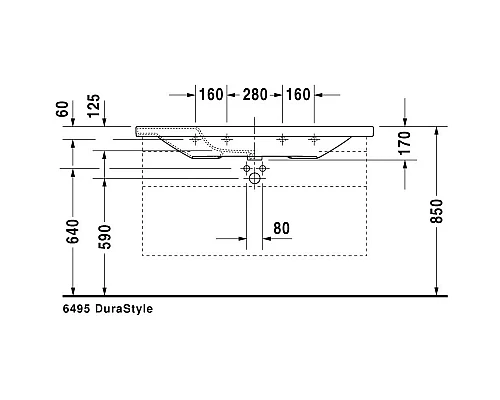 Заказать Раковина 120х48 см Duravit DuraStyle 2320120000 в магазине сантехники Santeh-Crystal.ru