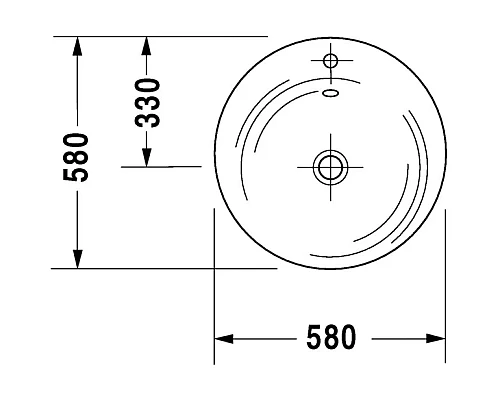 Заказать Раковина 58х58 см Duravit Starck 1 0406580000 в магазине сантехники Santeh-Crystal.ru