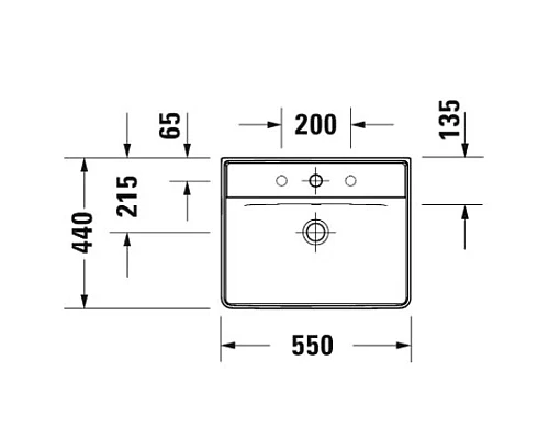 Купить Раковина 55х44 см Duravit D-Neo 2366550000 в магазине сантехники Santeh-Crystal.ru