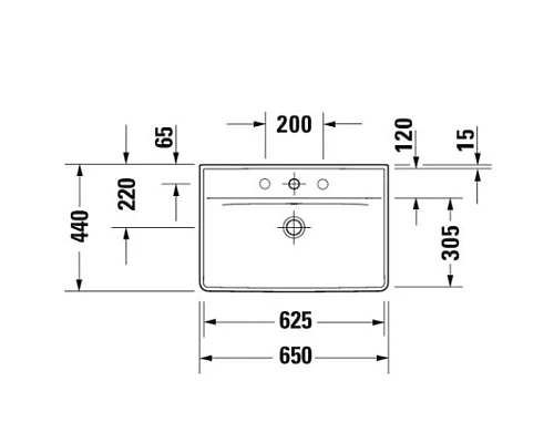 Приобрести Раковина 65х44 см Duravit D-Neo 2366650000 в магазине сантехники Santeh-Crystal.ru