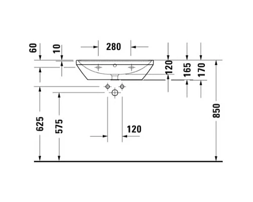 Приобрести Раковина 65х44 см Duravit D-Neo 2366650000 в магазине сантехники Santeh-Crystal.ru
