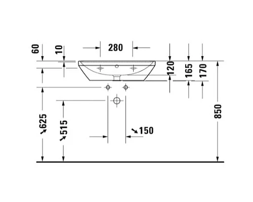 Приобрести Раковина 65х44 см Duravit D-Neo 2366650000 в магазине сантехники Santeh-Crystal.ru