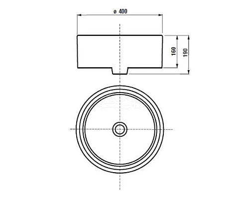 Заказать Раковина 40х40 см Акватон Mila 732700C000 в магазине сантехники Santeh-Crystal.ru