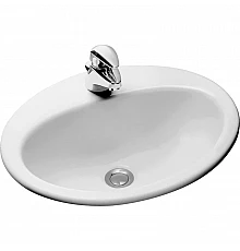 Раковина встраиваемая сверху 50 см Jacob Delafon Ovale Dessus E1358-00