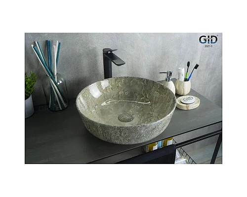 Заказать Раковина 41,5х41,5 см GID Stone Edition Mnc498 в магазине сантехники Santeh-Crystal.ru