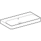 Купить Раковина 90х48 см Geberit Smyle Square 500.250.01.1 в магазине сантехники Santeh-Crystal.ru