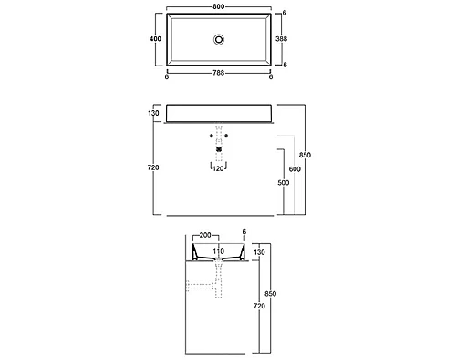 Купить Раковина 80х40 см Simas Agile AG80 Nero Matt в магазине сантехники Santeh-Crystal.ru