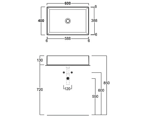 Приобрести Раковина 60х40 см Simas Agile AG60 bi matt в магазине сантехники Santeh-Crystal.ru
