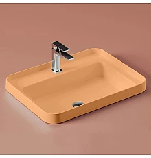 Раковина 60,5x45,5 см Artceram Fuori Scala TFL034 13 00 arancio cammeo x1