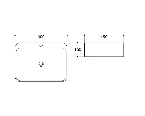 Купить Раковина 60х45 см Art&Max AM-7976 в магазине сантехники Santeh-Crystal.ru