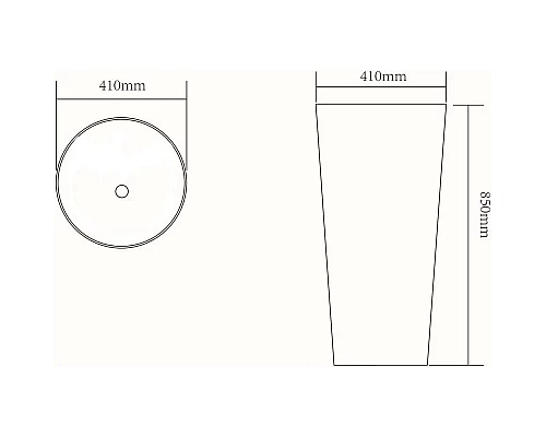 Приобрести Раковина 41х41 см SantiLine SL-4012MB в магазине сантехники Santeh-Crystal.ru