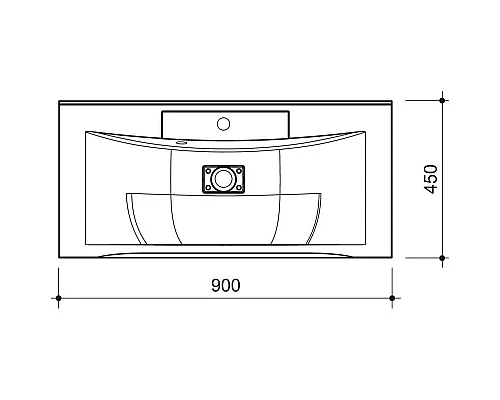 Купить Раковина 90х45 см Caprigo Прима ПРМ 900 в магазине сантехники Santeh-Crystal.ru