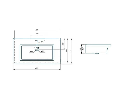 Купить Раковина 86х47,5 см Grossman Оскар Y18298 в магазине сантехники Santeh-Crystal.ru