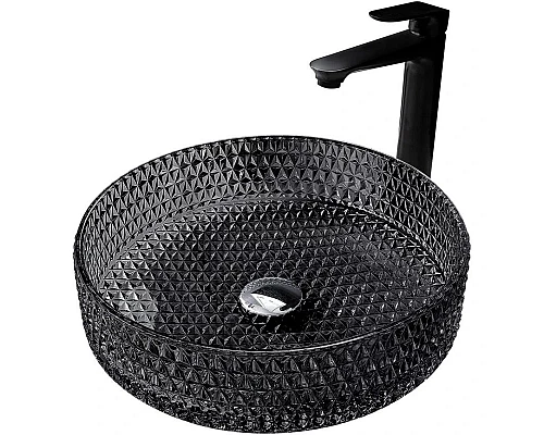 Купить Раковина 39,5х39,5 см Abber Glas AK2301B в магазине сантехники Santeh-Crystal.ru