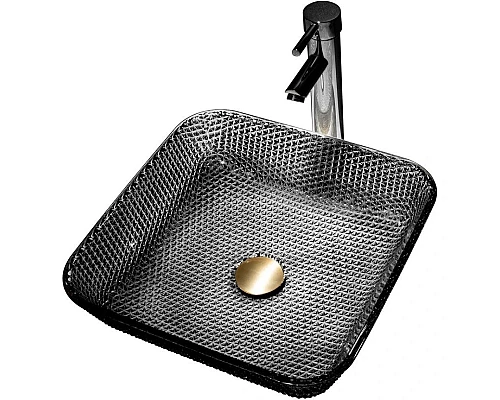 Приобрести Раковина 39х39 см Abber Glas AK2311B в магазине сантехники Santeh-Crystal.ru