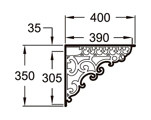 Приобрести Кронштейны для раковины 2 шт Jacob Delafon Cleo 1889 E26370-STK в магазине сантехники Santeh-Crystal.ru