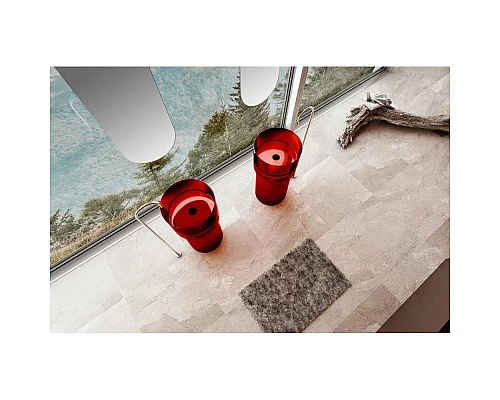 Купить Раковина напольная 45х45 см Abber Kristall AT2701Rubin в магазине сантехники Santeh-Crystal.ru