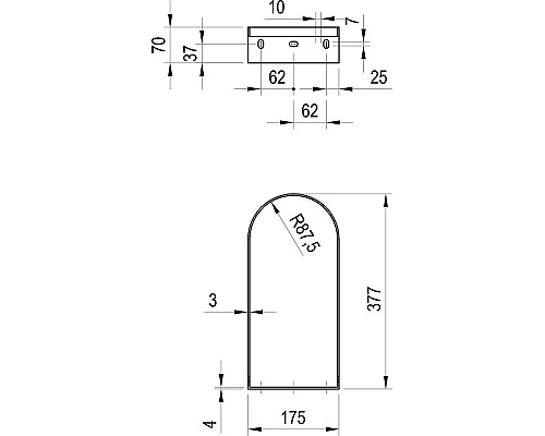 Заказать Кронштейн для раковины Ravak Yard 400 X01781 в магазине сантехники Santeh-Crystal.ru