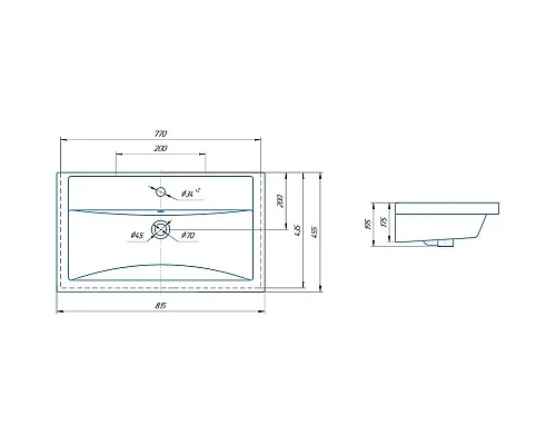 Заказать Раковина 81,5х45,5 см Corozo Фостер SD-00000642 в магазине сантехники Santeh-Crystal.ru