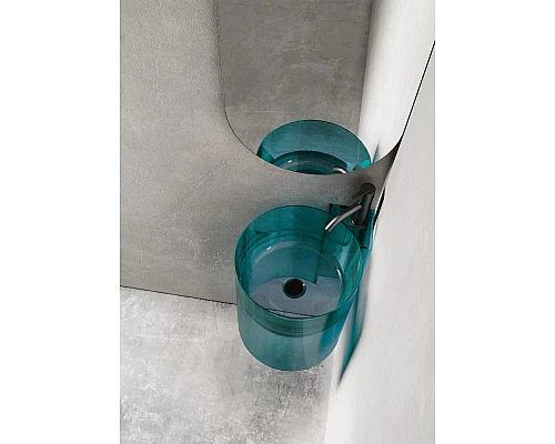 Купить Раковина 42,2х42,2 см Abber Kristall AT2705Aquamarin в магазине сантехники Santeh-Crystal.ru