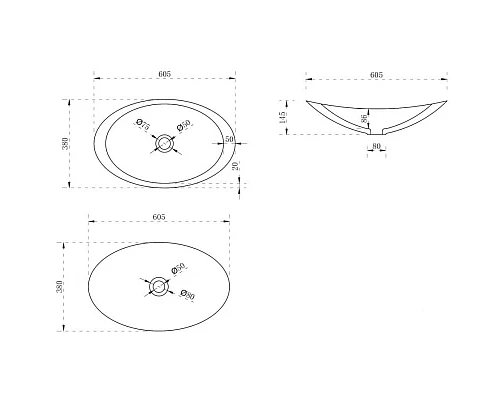 Заказать Раковина 60,5х38 см Abber Kristall AT2808Emerald в магазине сантехники Santeh-Crystal.ru