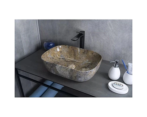 Приобрести Раковина 42х32,5 см GID Stone Edition Mnc333T в магазине сантехники Santeh-Crystal.ru