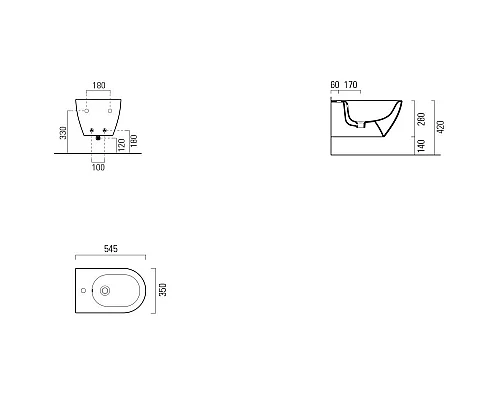 Заказать Подвесное биде GSI Pura 8861111 в магазине сантехники Santeh-Crystal.ru