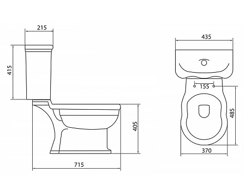 Приобрести Бачок для унитаза 3/4,5 л BelBagno Boheme BB115T в магазине сантехники Santeh-Crystal.ru
