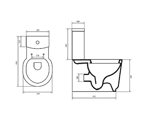 Приобрести Бачок для унитаза 3/4,5 л BelBagno Sabrina BB122T в магазине сантехники Santeh-Crystal.ru